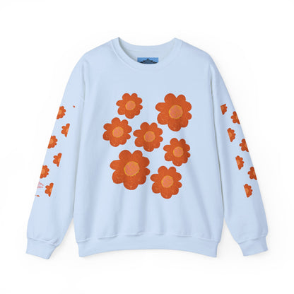 ORANGE FLOWERS SWEATSHIRT