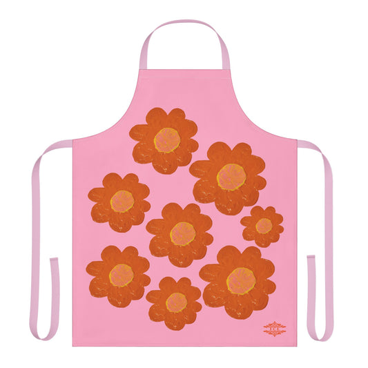 PINK FLORAL APRON