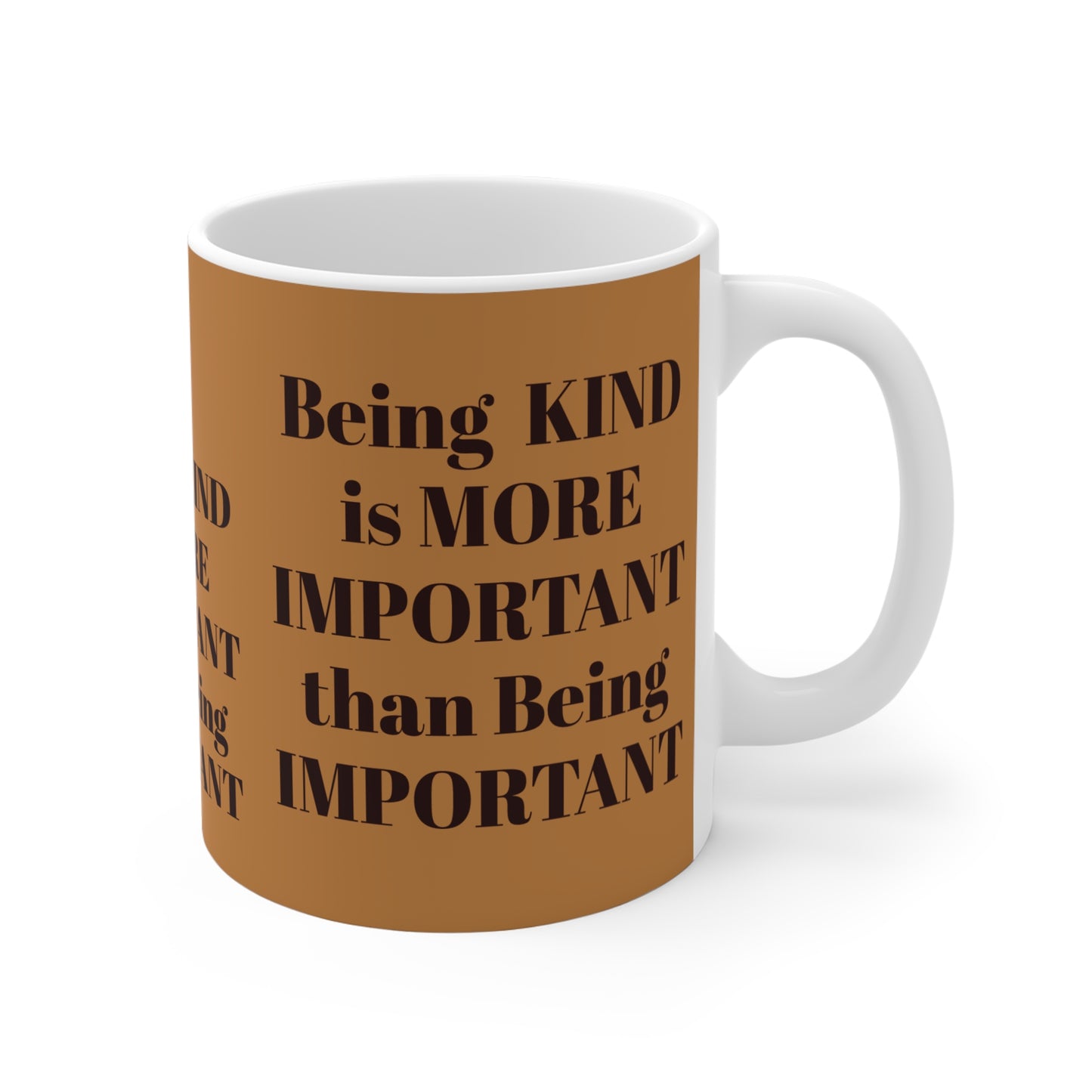 LIGHT BROWN BE KIND MUG
