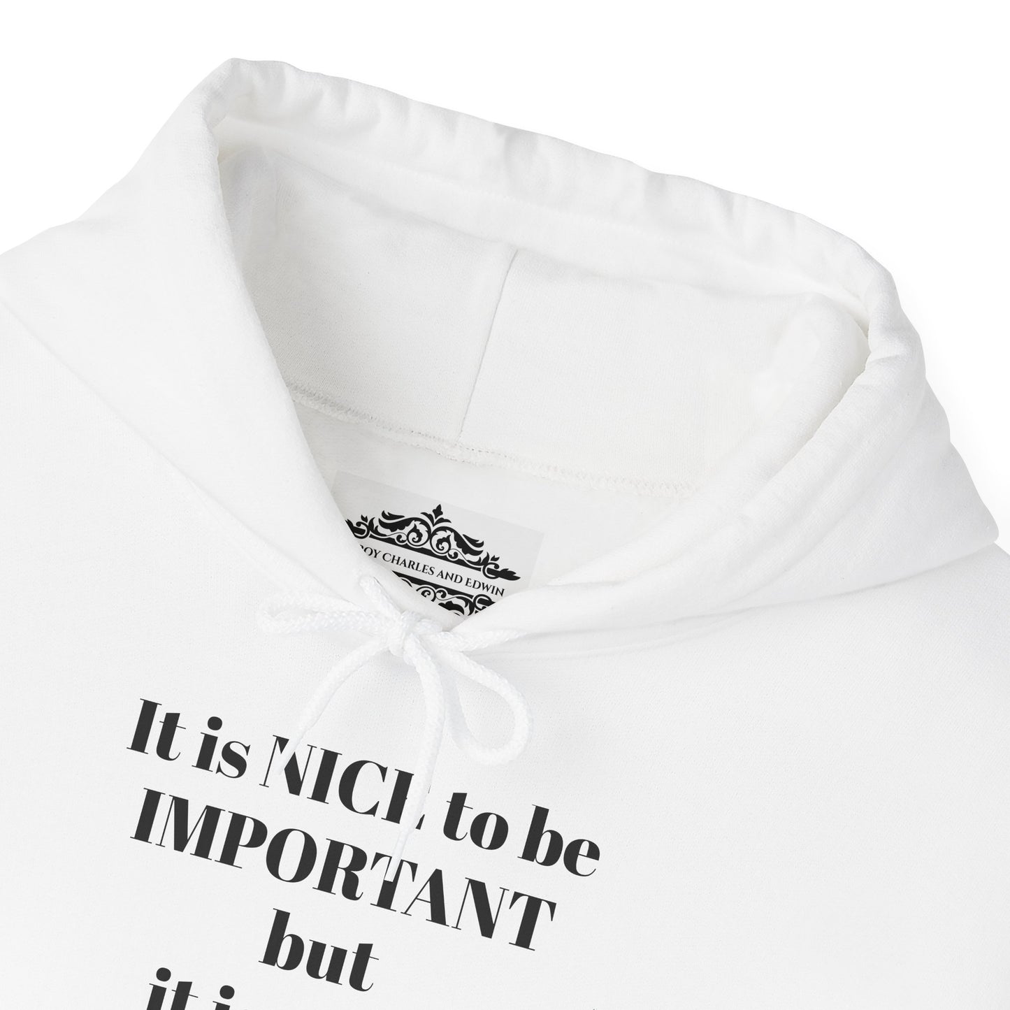 BE NICE HOODED SWEATSHIRT