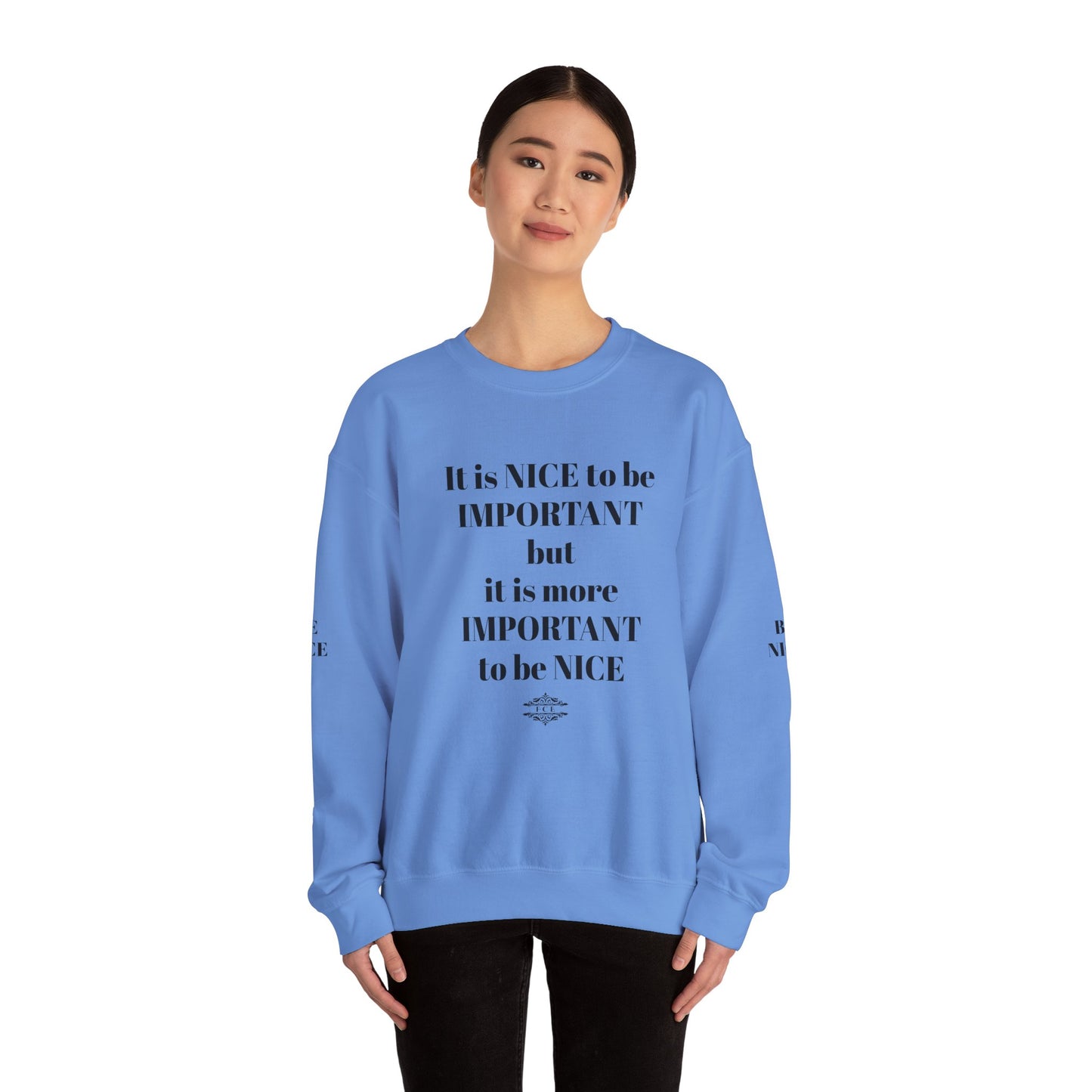 IT IS IMPORTANT CREWNECK SWEATSHIRT