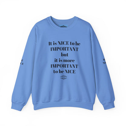 IT IS IMPORTANT CREWNECK SWEATSHIRT