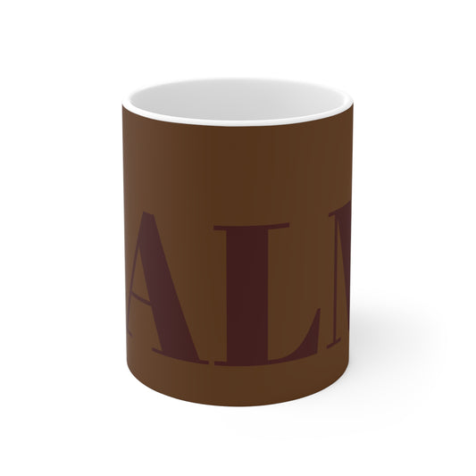 CHOCOLATE BROWN CALM MUG