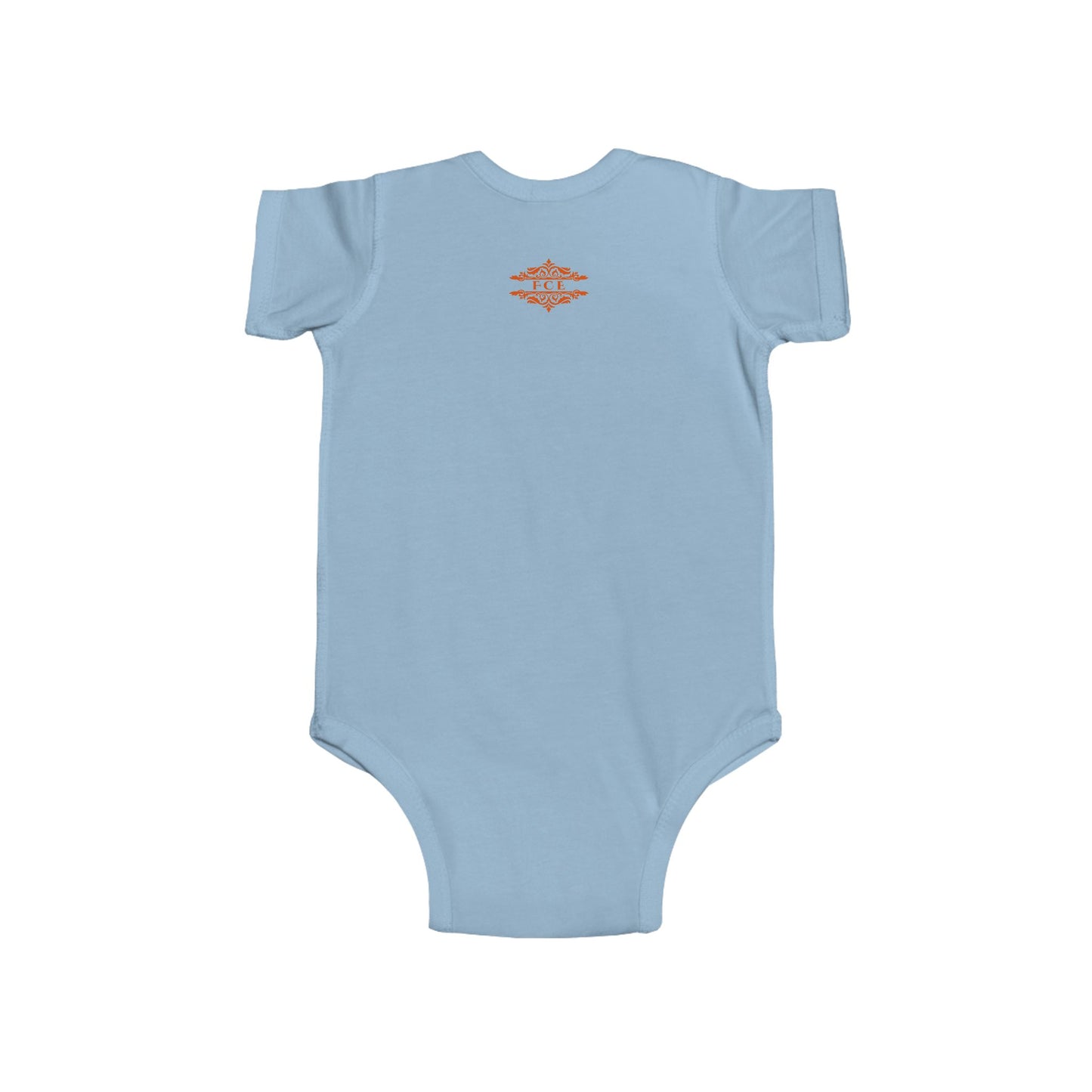 ORANGE FLOWERS INFANT BODYSUIT