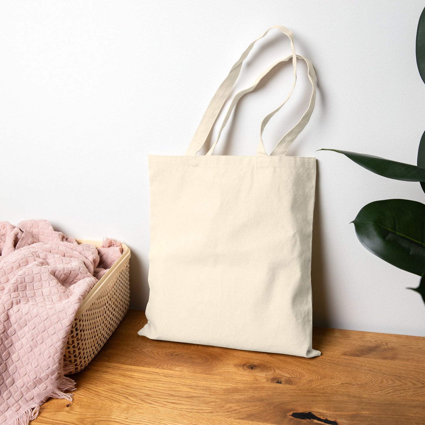 SWIRLY HEART PATTERN COTTON CANVAS TOTE BAG