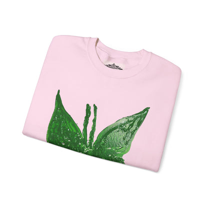 GREEN BUTTERFLY CREWNECK SWEATSHIRT
