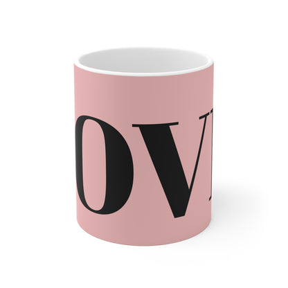 PINK AND BLACK LOVE MUG