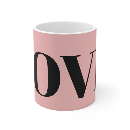 PINK AND BLACK LOVE MUG