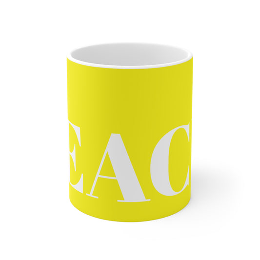 YELLOW PEACE MUG