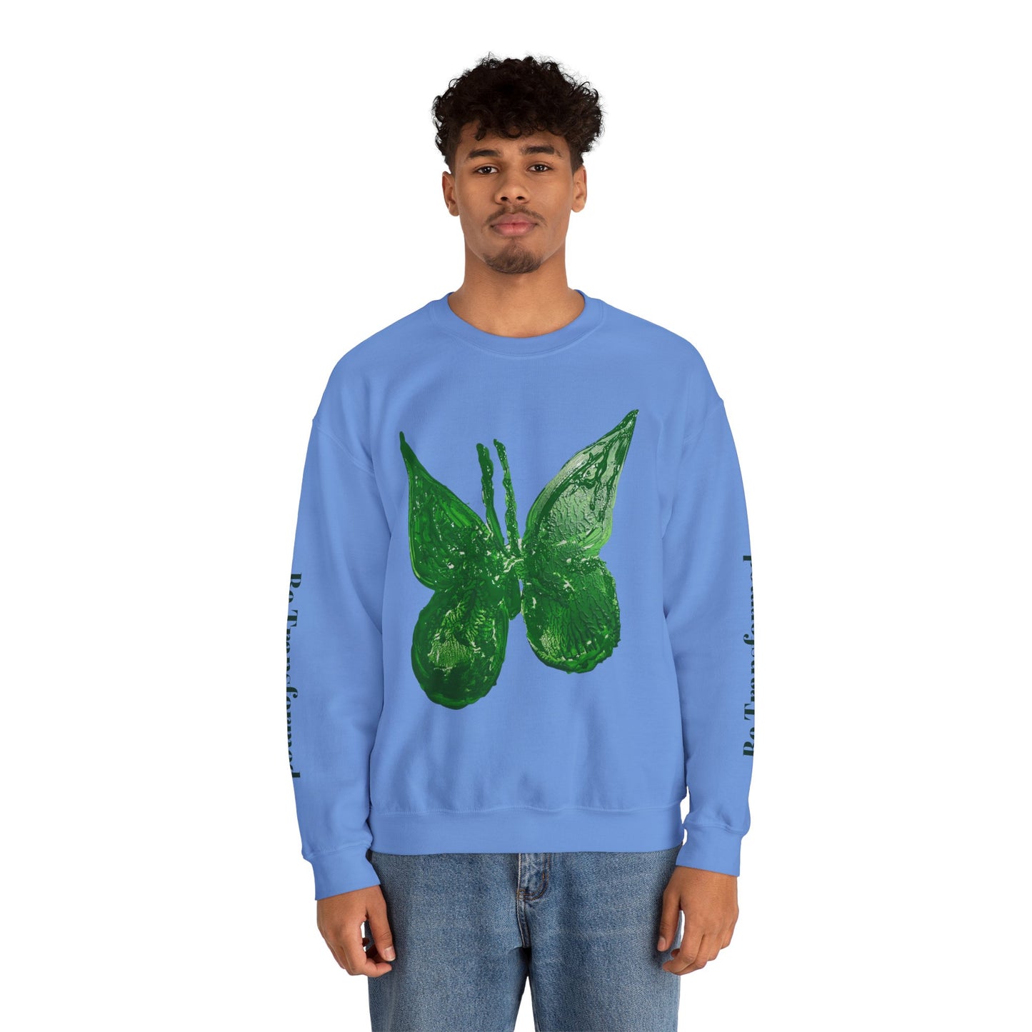 GREEN BUTTERFLY CREWNECK SWEATSHIRT
