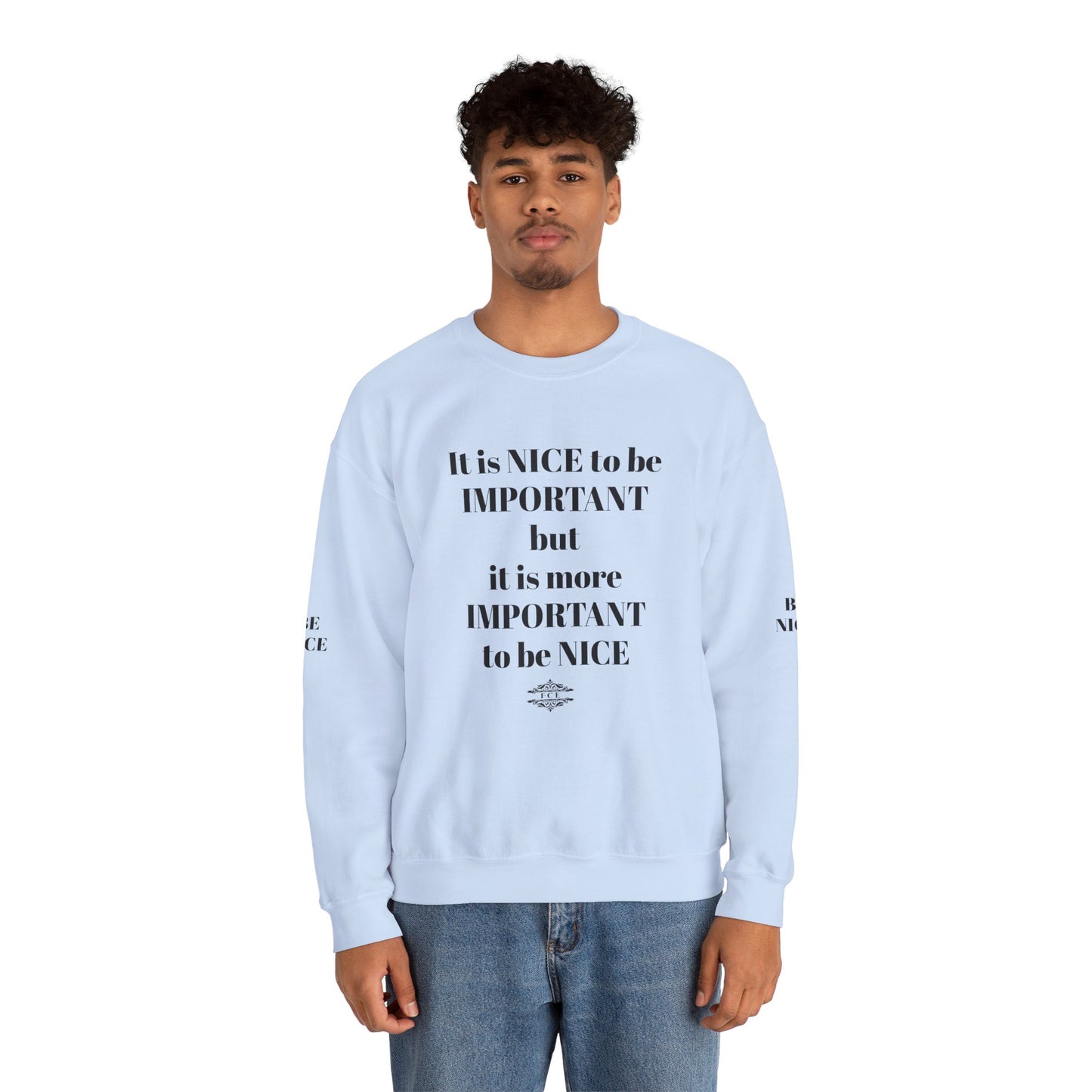 IT IS IMPORTANT CREWNECK SWEATSHIRT