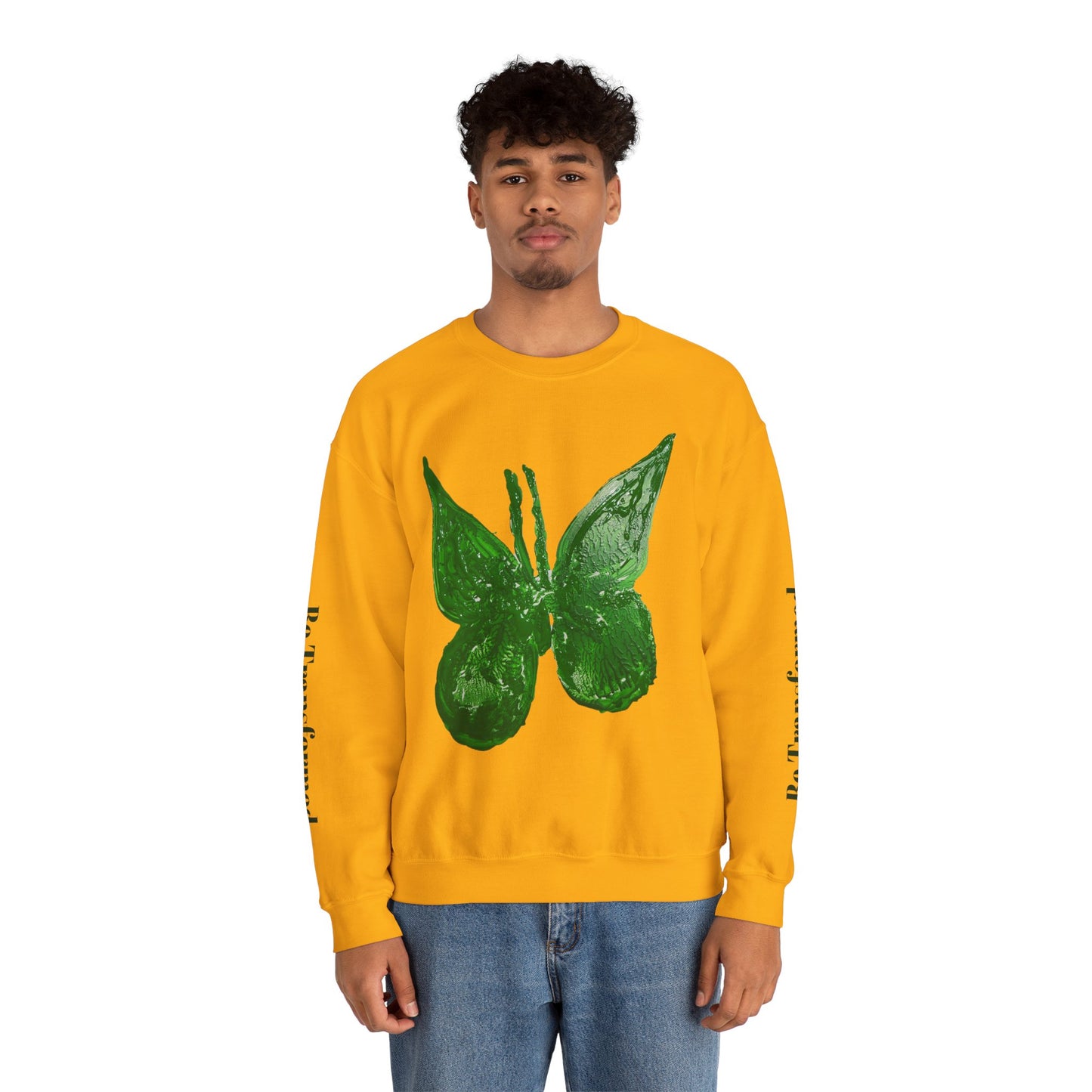 GREEN BUTTERFLY CREWNECK SWEATSHIRT