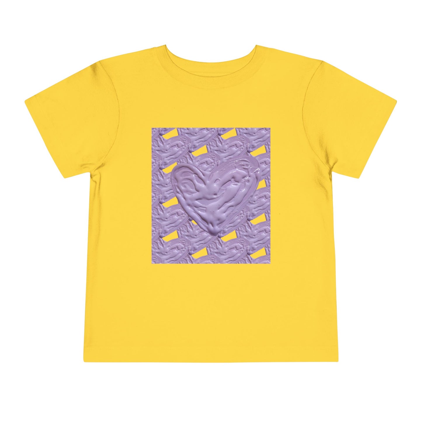 CUTE PURPLE HEART TODDLER TEE