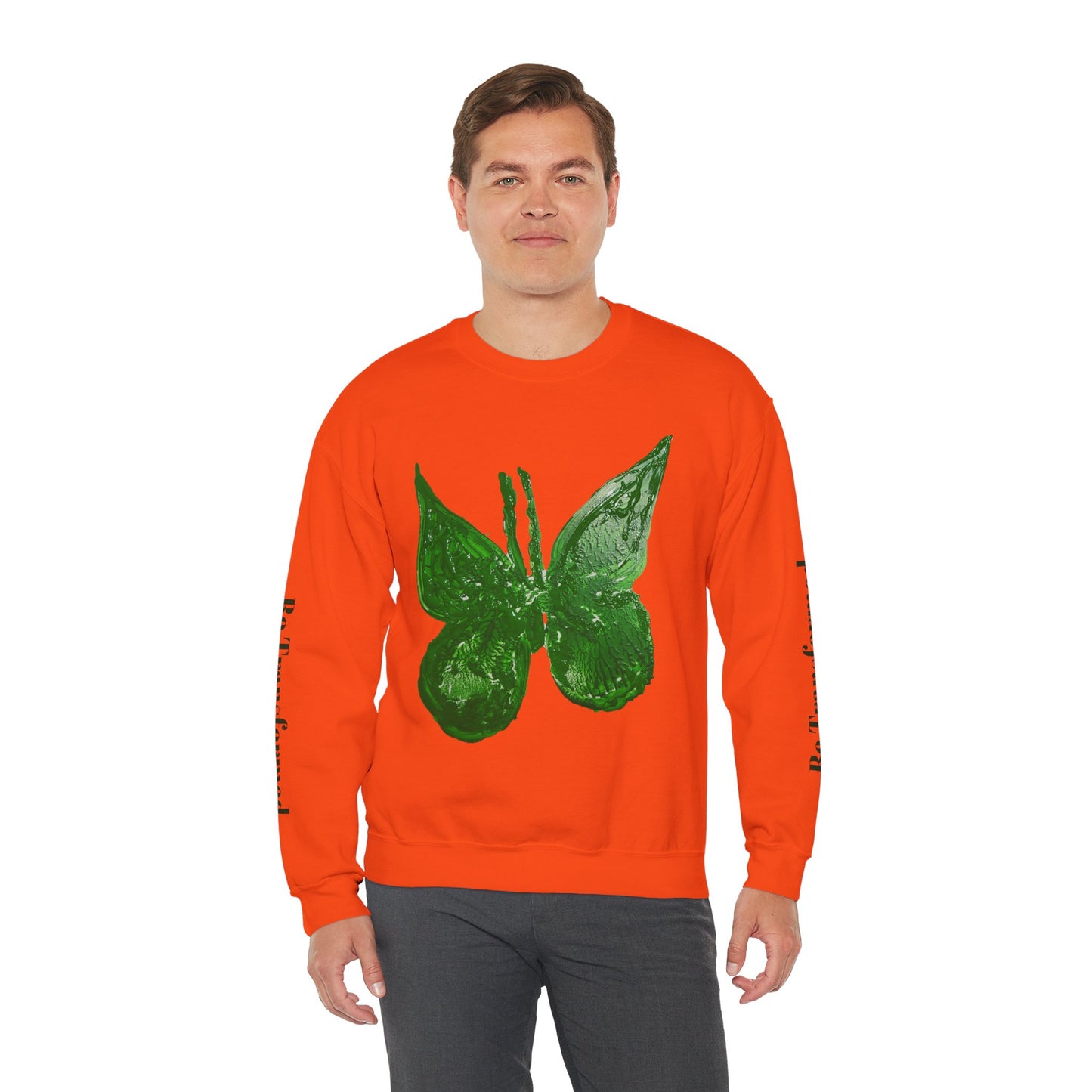 GREEN BUTTERFLY CREWNECK SWEATSHIRT